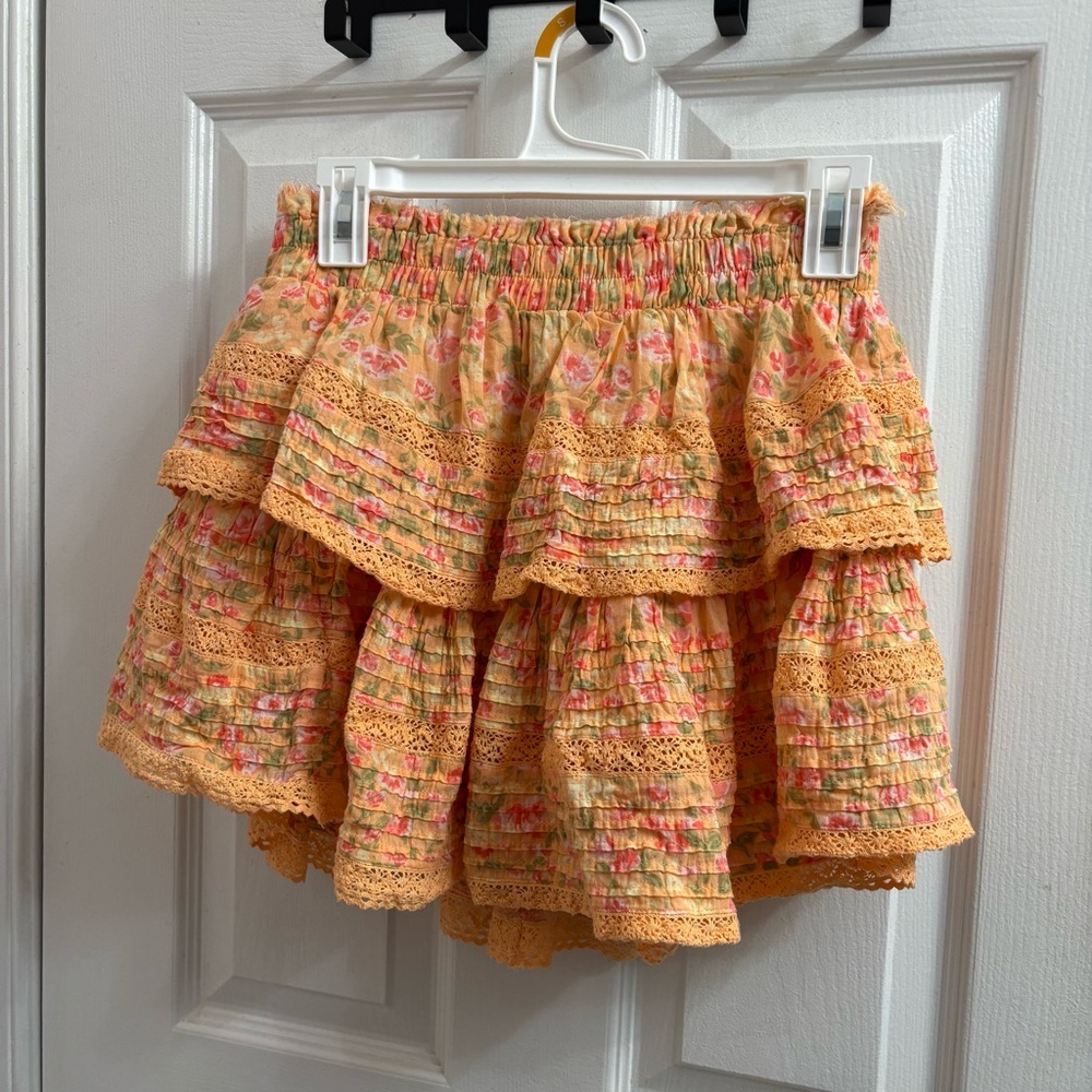 Aerie rock n ruffle mini skirt